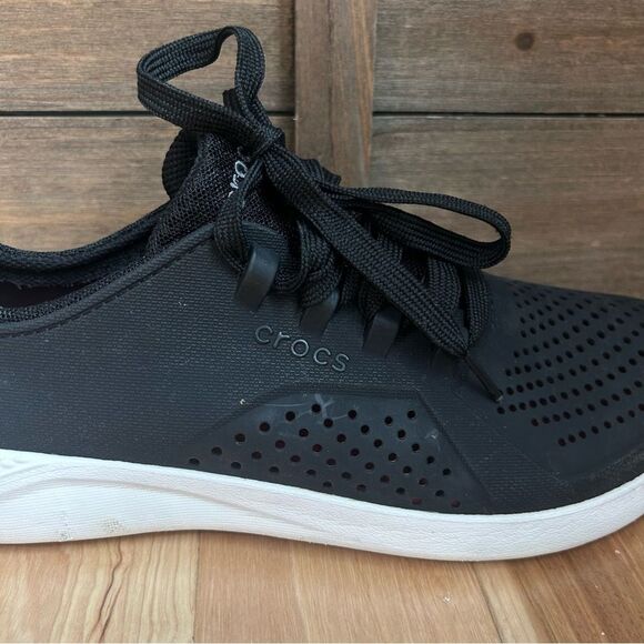 Crocs LiteRide Pacer Men’s Shoe Waterproof Sneaker Casual Black 204967 Sz 9 - Picture 8 of 16
